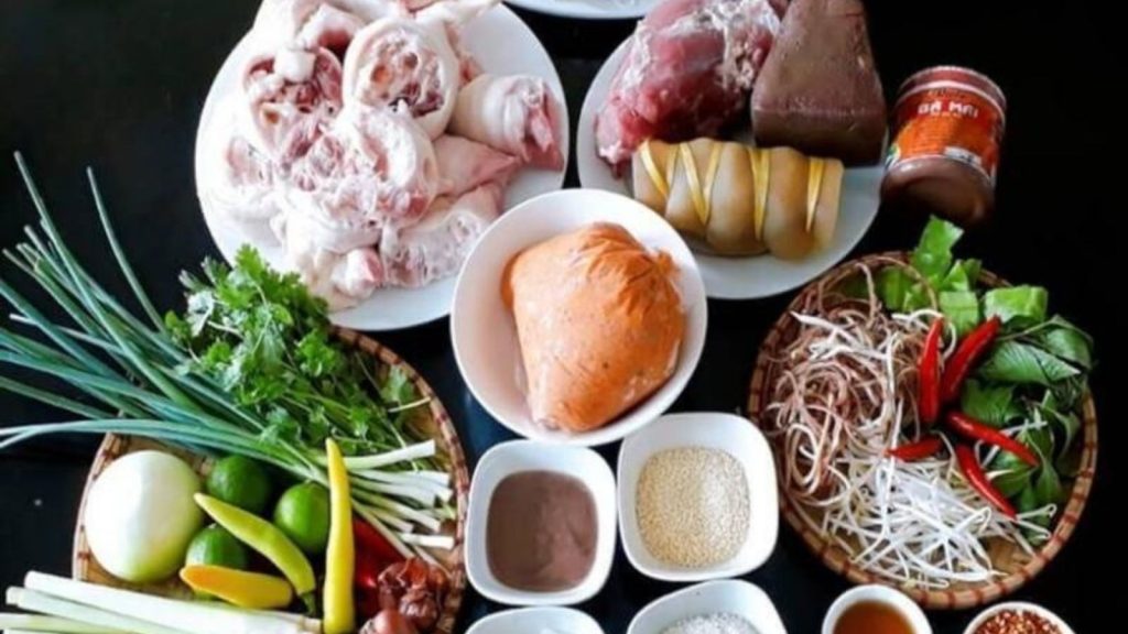 Công thức nấu món Bún Bò Huế 7 Nguyên liệ