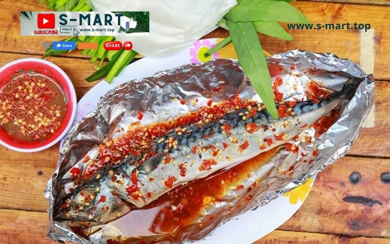 Công thức: Ăn healthy cùng S MART - Cá nục nướng + Salad dầu giấm sốt mè rang + cơm gạo lứt #smart 6 SHARE ENGLISH 7