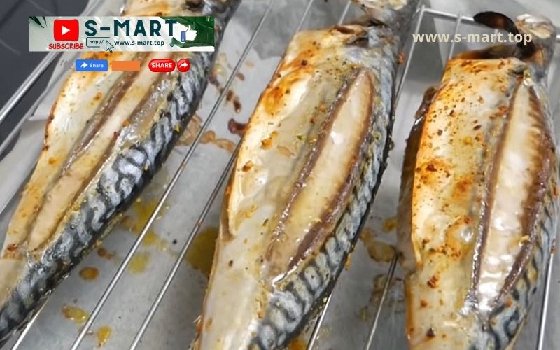 Công thức: Ăn healthy cùng S MART - Cá nục nướng + Salad dầu giấm sốt mè rang + cơm gạo lứt #smart 7 SHARE ENGLISH 8