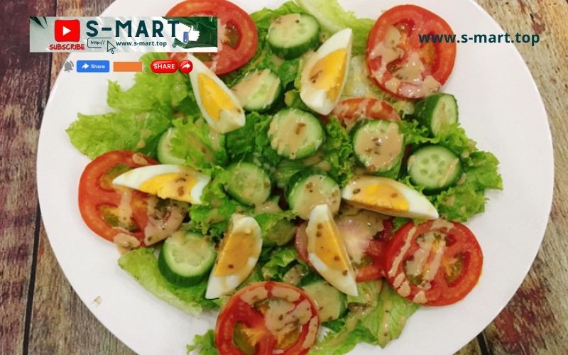 Công thức: Ăn healthy cùng S MART - Cá nục nướng + Salad dầu giấm sốt mè rang + cơm gạo lứt #smart 8 SHARE ENGLISH 9
