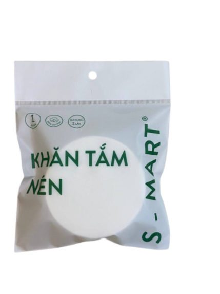 Khăn tắm nén du lịch S-MART kích thước 70x140cm (1 viên)