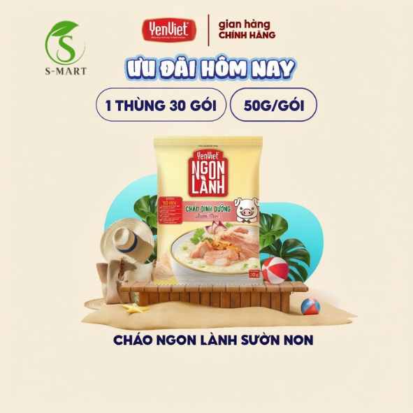 Thùng 30 gói Cháo Yến Dinh Dưỡng - Yến Việt Vị Sườn non - Gói 50g Tiện Lợi 1 share english 33